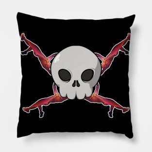 Calisthenics crew Jolly Roger pirate flag (no caption) Pillow