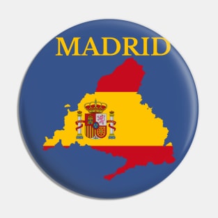 Community of Madrid Map Spain Pin