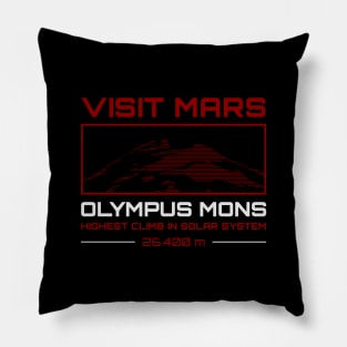 Visit Mars Olympus Mons Pillow