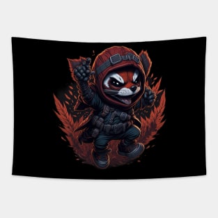 Red Panda Ninja_020 Tapestry