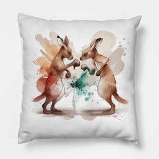 Kangaroo boxing Pillow