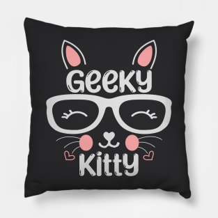 Geeky Kitty Pillow