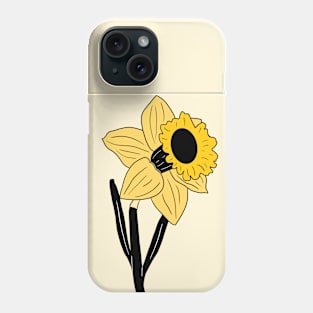 Yellow Daffodil Flower Phone Case