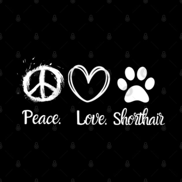 Peace Love British Shorthair by Batrisyiaraniafitri