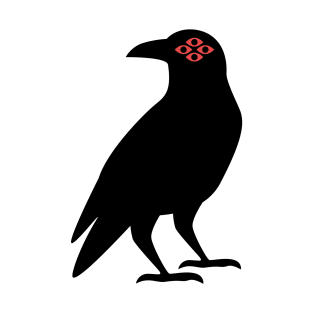 Cursed Crow - Red T-Shirt