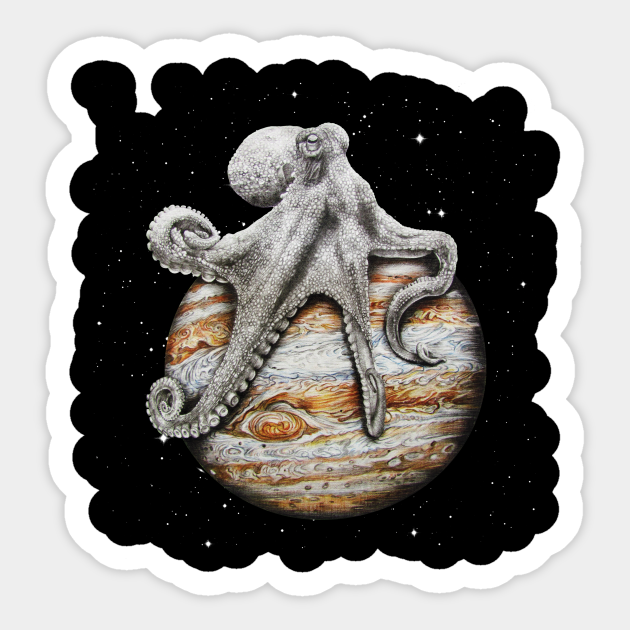 Celestial Cephalopod - Ocean - Sticker