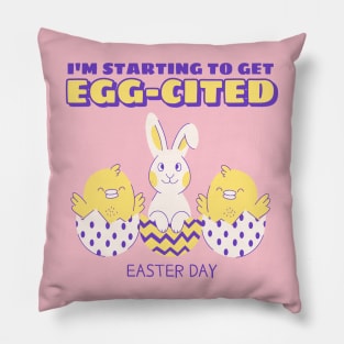 Easter Egg Hunt Easter Eggs Bunny Rabbit Chicks Happy Easter Pillow