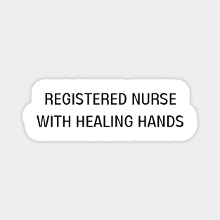 registered nurse with healing hands Magnet