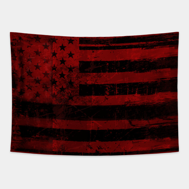 American Flag Hawk Cobra Kai Tapestry TeePublic