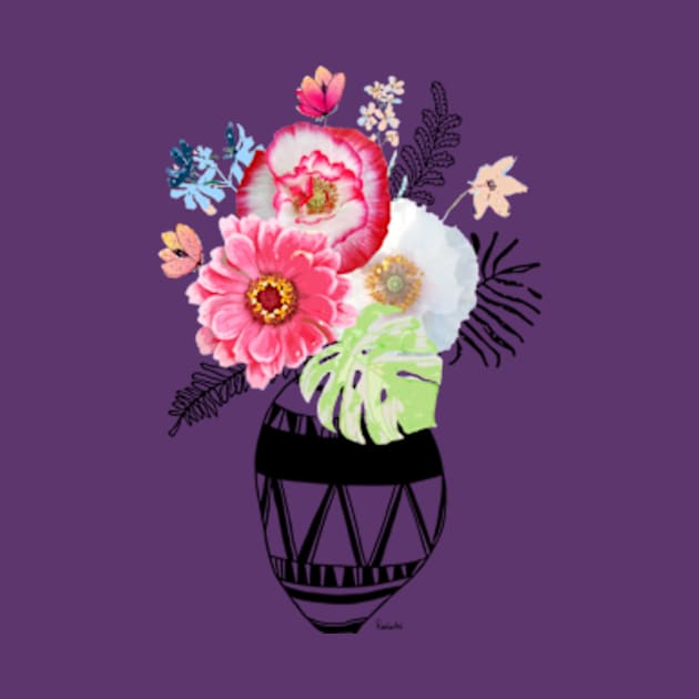 Vase with flowers by RanitasArt