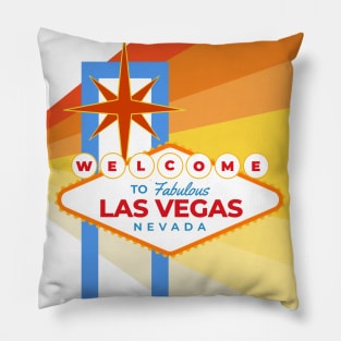 Vintage Welcome to fabulous Las Vegas Nevada Pillow