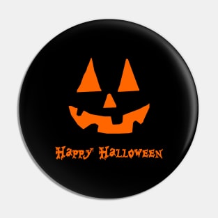 Happy Halloween - Pumpkin Face Pin