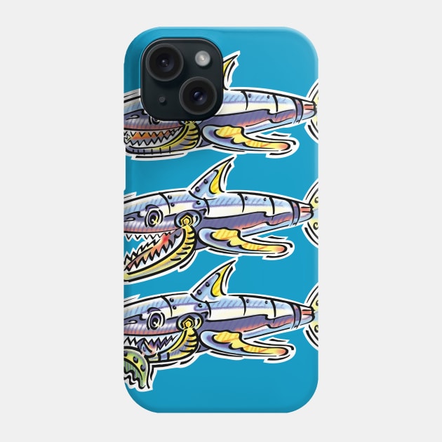 Shark Eat! Phone Case by chipandchuck