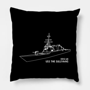 USS The Sullivans (DDG-68) Pillow