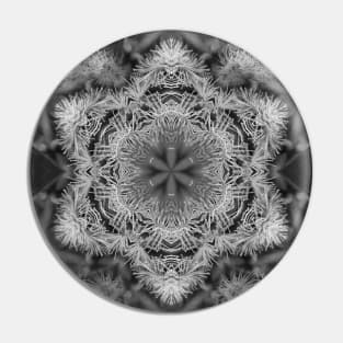 Magical black and white mandala 011 Pin