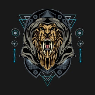 lion sacred geometry T-Shirt