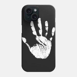 White Hand Print Phone Case