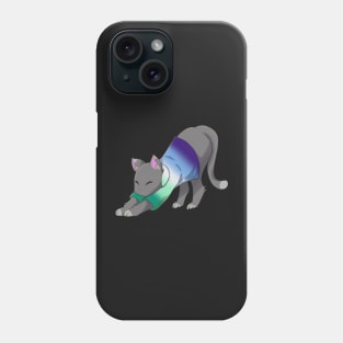 Gay cat stretching Phone Case