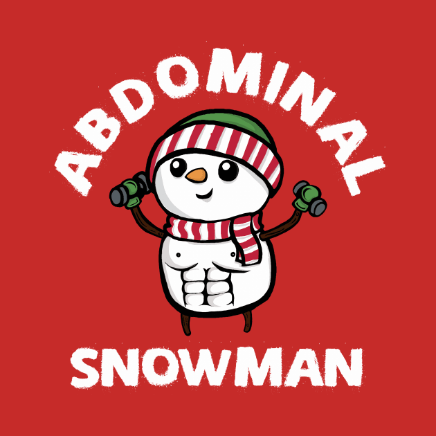 Abdominal Snowman - cute funny christmas design by toruandmidori