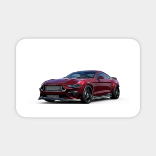 Mustang RTR Cartoon Magnet