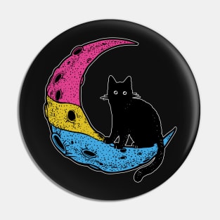 Pansexual Cat Moon Pin