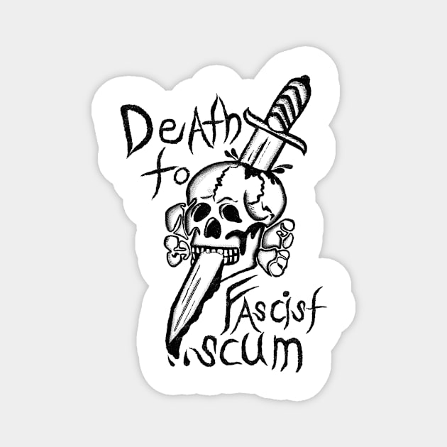 Death to Fascists Magnet by Toy Lair