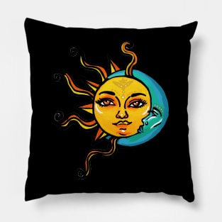 Sun and Moon Pillow