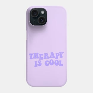 Therapy is Cool Purple Phone Case