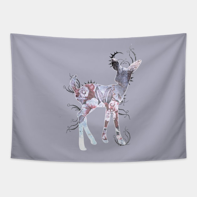 Lilac Fawn Tapestry by Sybille