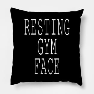 Resting gym face Pillow