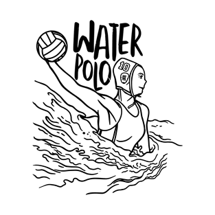 Water Polo Female Player Gift  for Girls T-Shirt