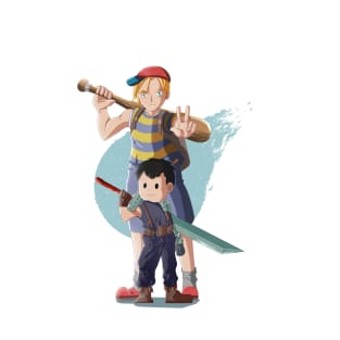 earthbound and Final Fantasy T-Shirt