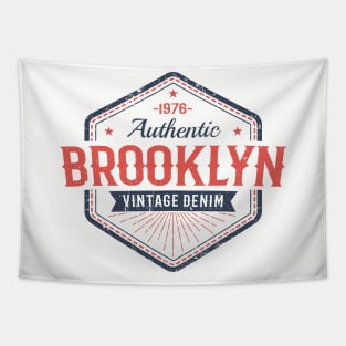 Brooklyn authentic vintage print in American classic style Tapestry