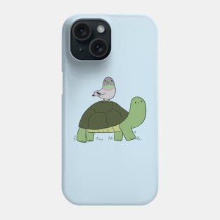 Turtle and pigeon Phone Case