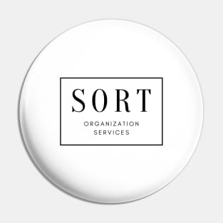 SORT Logo | Black Pin