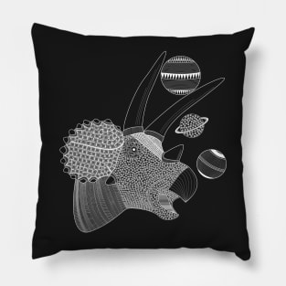 Triceratops (in white) Pillow