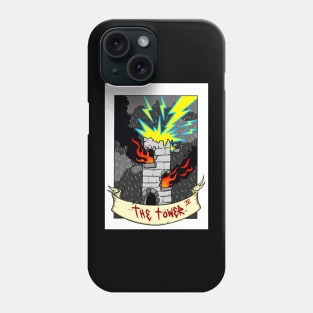 The tower tarot card design Phone Case