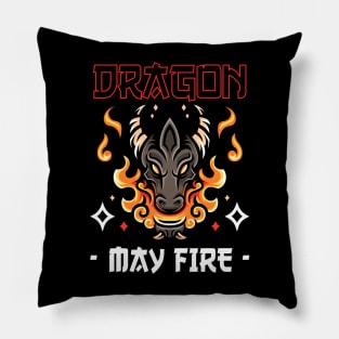 Dragon May Fire Pillow