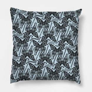 ALKEBULAN - BLACK BUTTERFLY v2 Pillow