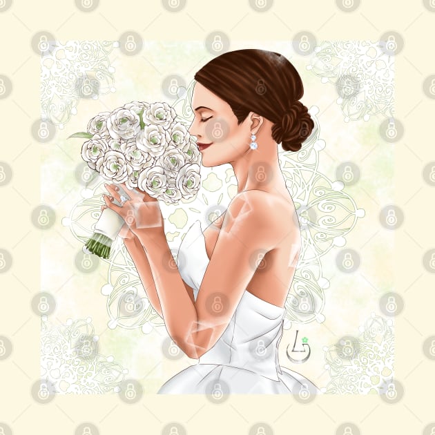 Lea Michele Marriage Portrait by AudreyWagnerArt