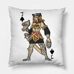 Character of Playing Cards Jack of Spades Pillow