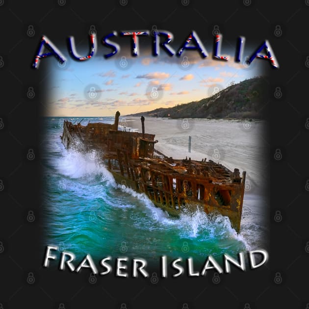 Australia, Queensland - Fraser Island Maheno by TouristMerch