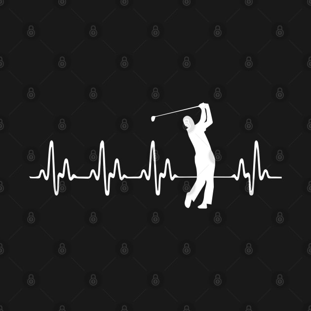 Heartbeat Golf T-shirt by jMvillszz