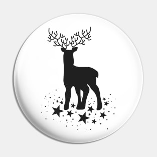 Christmas Deer Pattern Pin