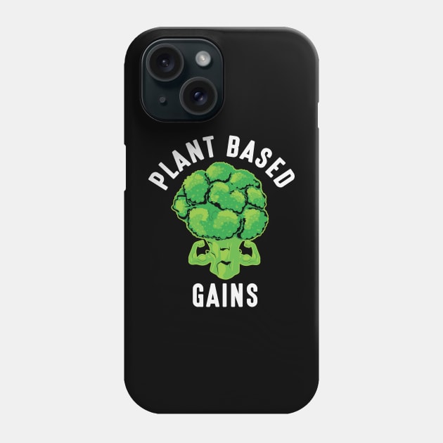 Plant Based Gains Phone Case by MZeeDesigns