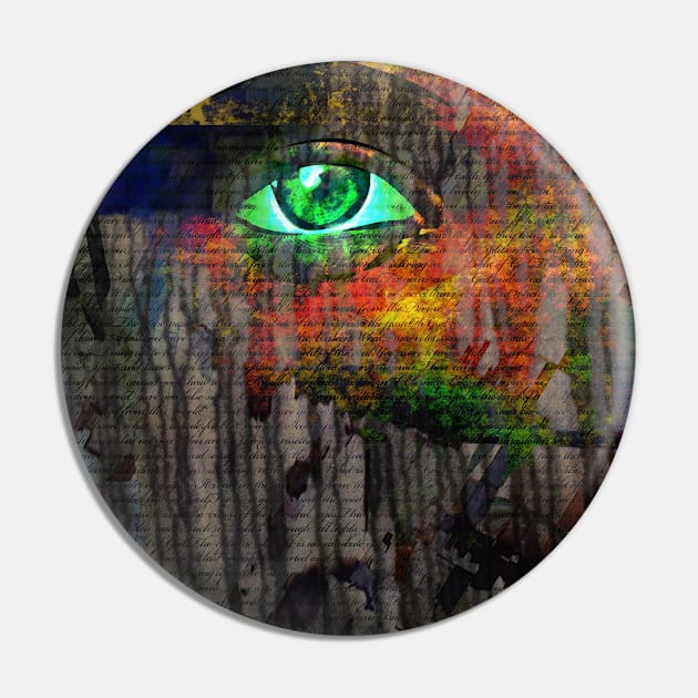 Green eye mystery Pin by rolffimages