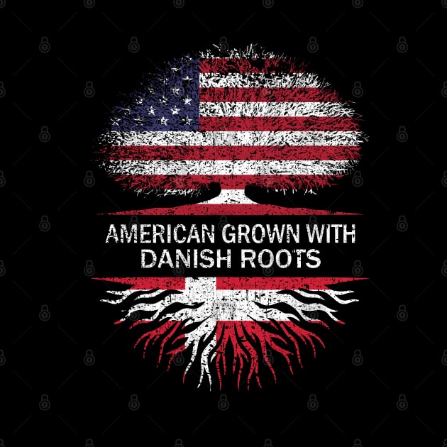 American Grown with Danish Roots USA Flag by silvercoin