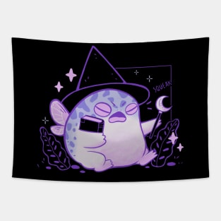 Rain Frog Wizard Tapestry