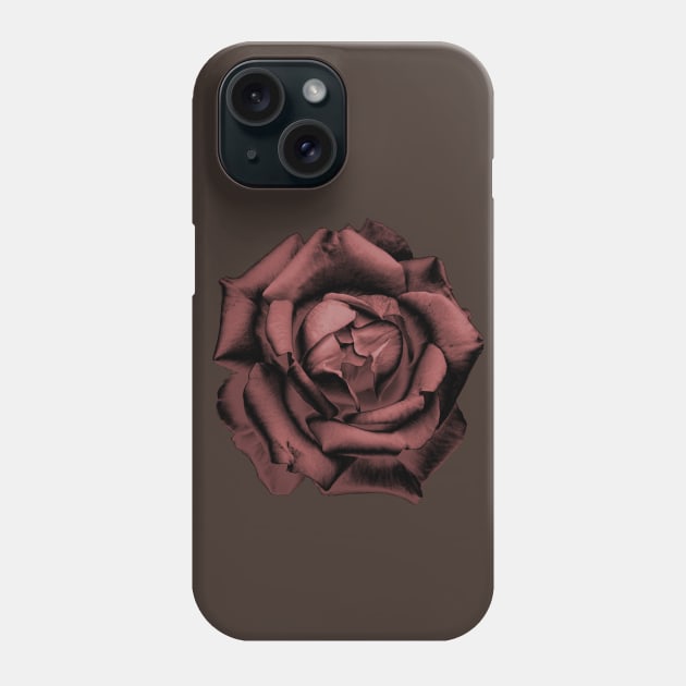 Red Charcoal Rose Phone Case by nautilusmisc