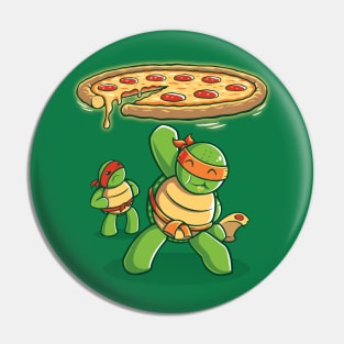 Delicious Disk Attack - Ninja Turtles Pin